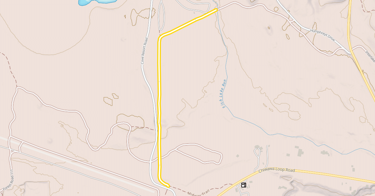 Map preview of Interlake Trail