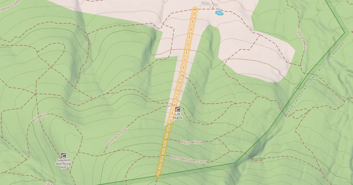Map preview of Weiss Knob Slope