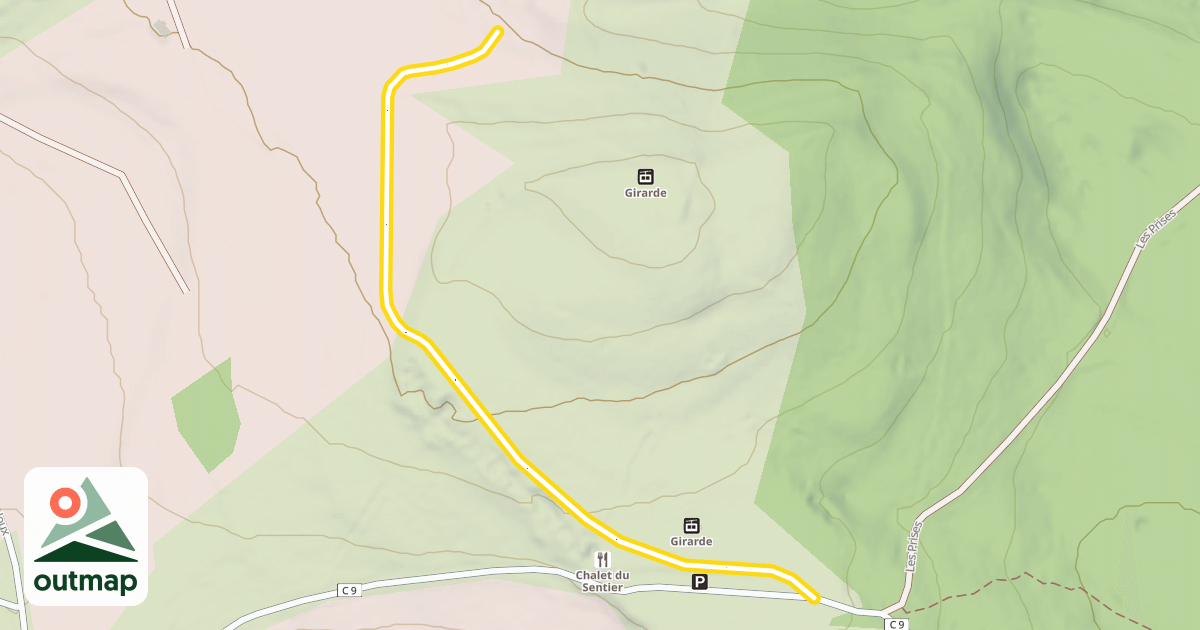 Map of Les Prises