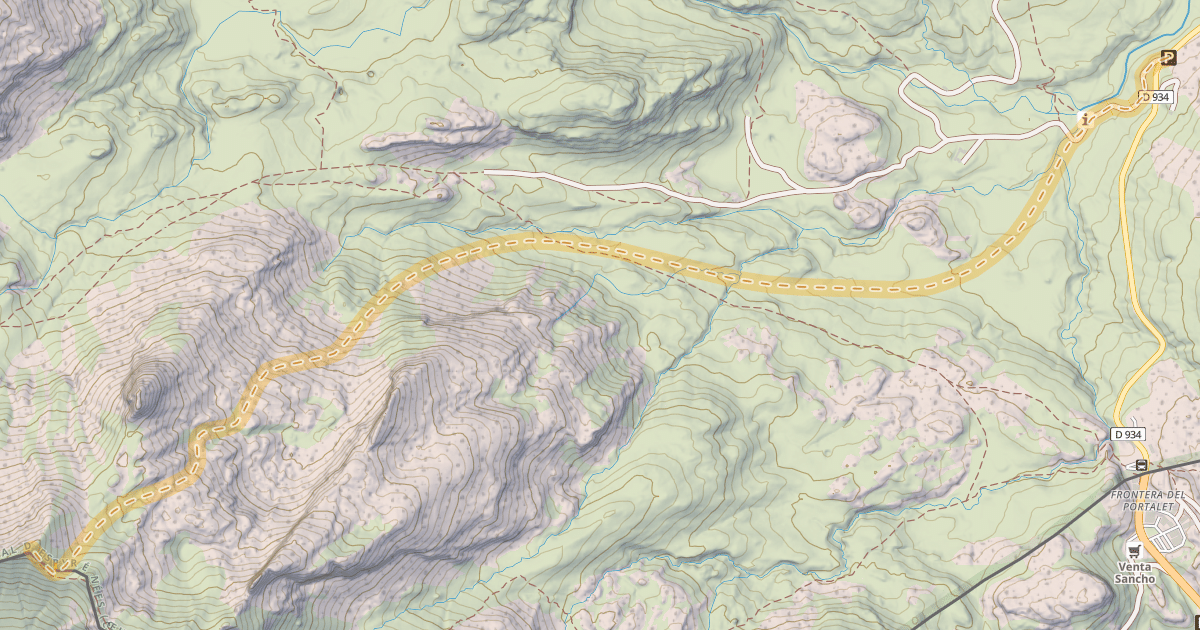 Map preview of Pic Blanc ou Peña Blanca — Cabane de l'Araille