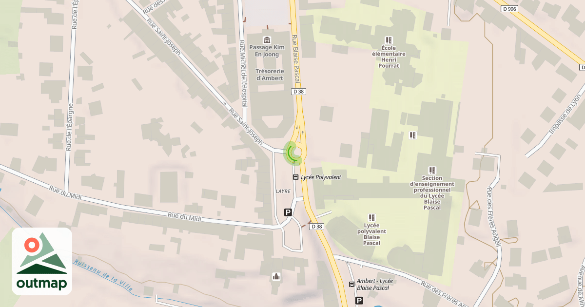 Map of Giratoire des Contributions