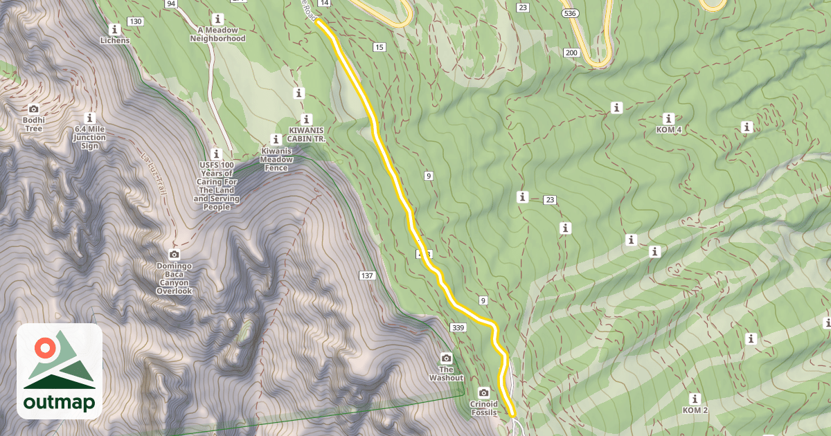 Map of Service Road 488
