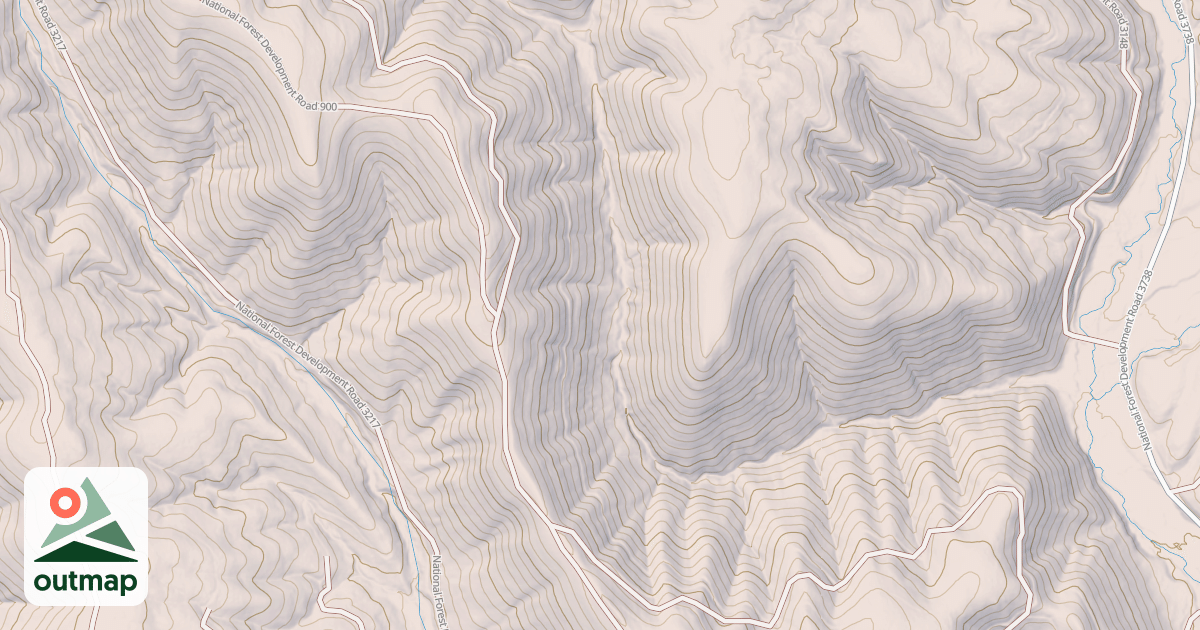 Map of USFS Motor Vehicle Use Map Trails 18193