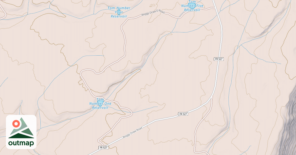 Map of BOGGY DRAW D