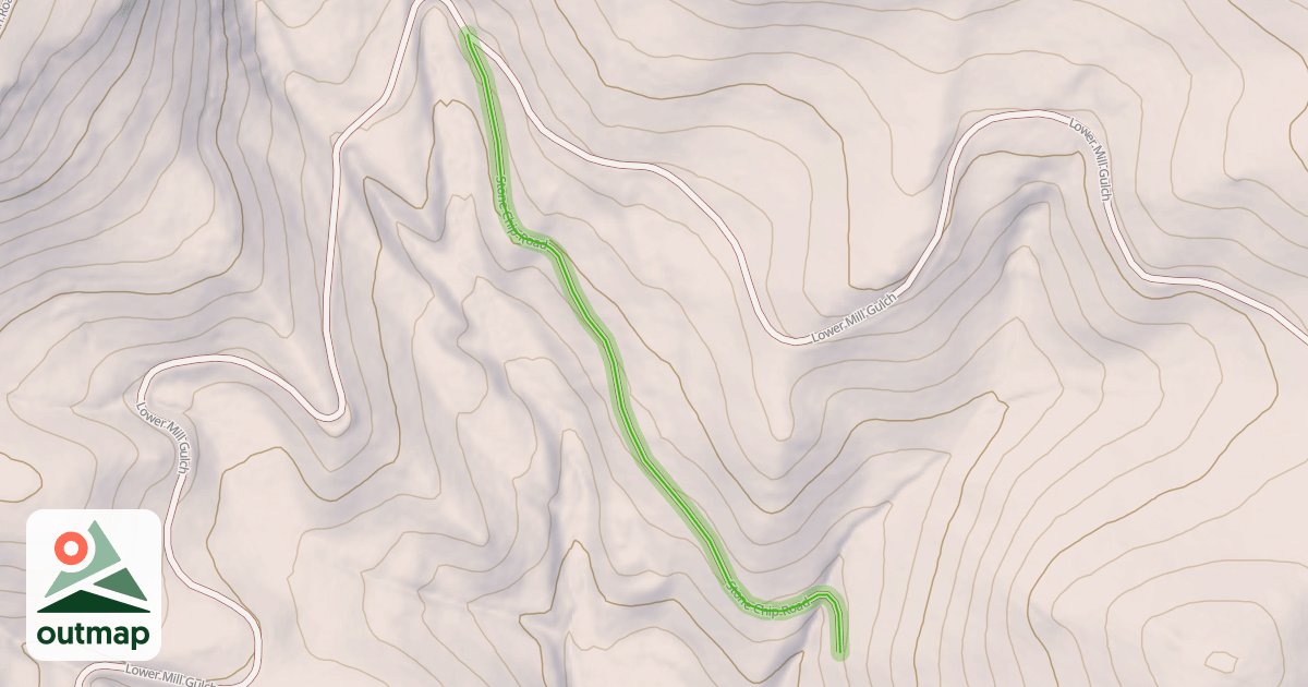 Map of Stone Chip Road