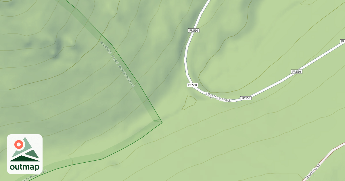 Map of HOG PARK SPUR 1N