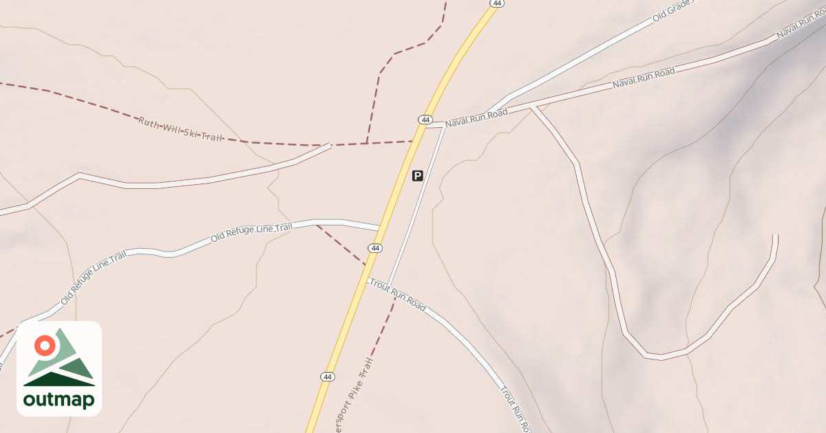 Map of Coudy Pike Snowmobile Trails