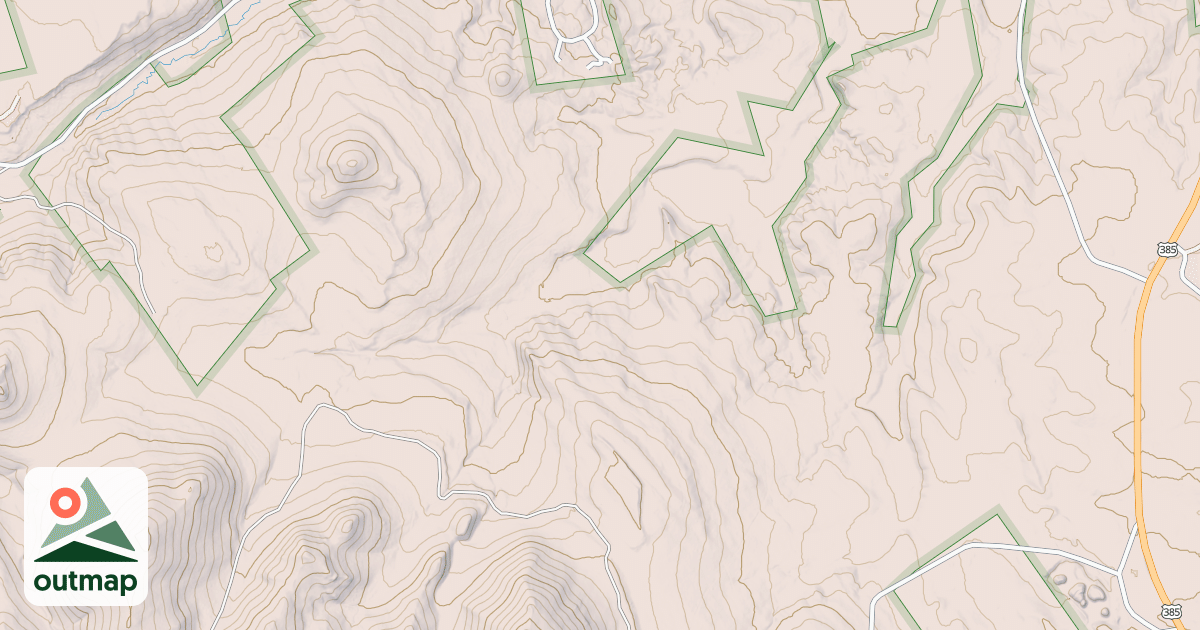 Map of CUSTER PEAK