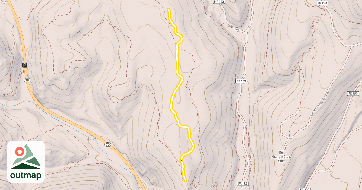 Map of Psycho Ridge
