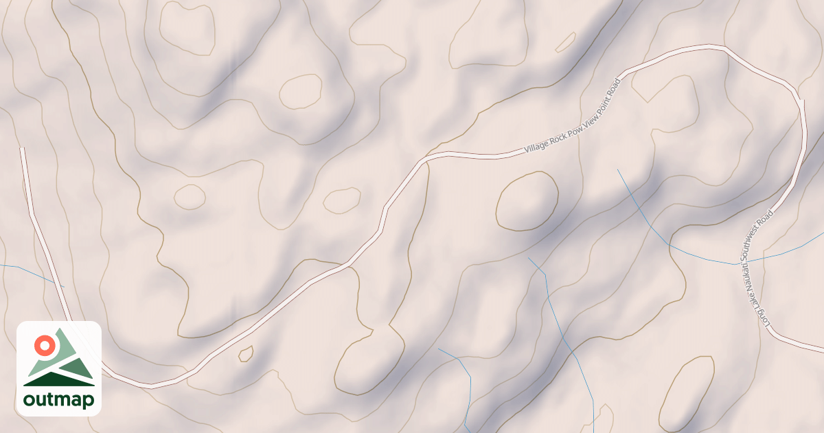 Map of VILLAGE ROCK POW VIEW POINT