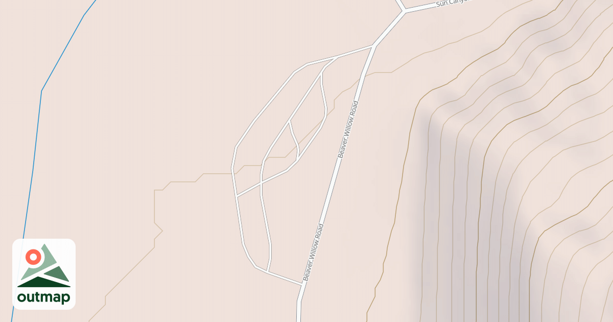 Map of BEAVER CREEK TRAILHEAD
