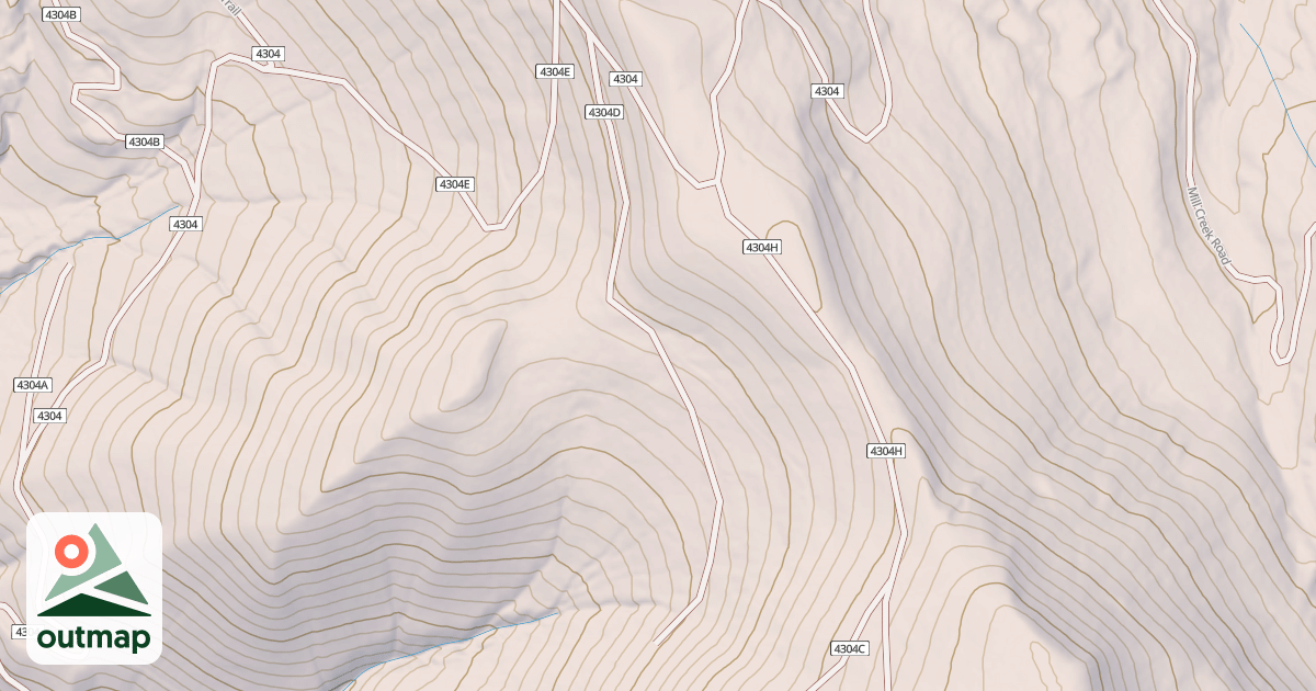 Map of DEADMAN SOUTH ATV SPUR D