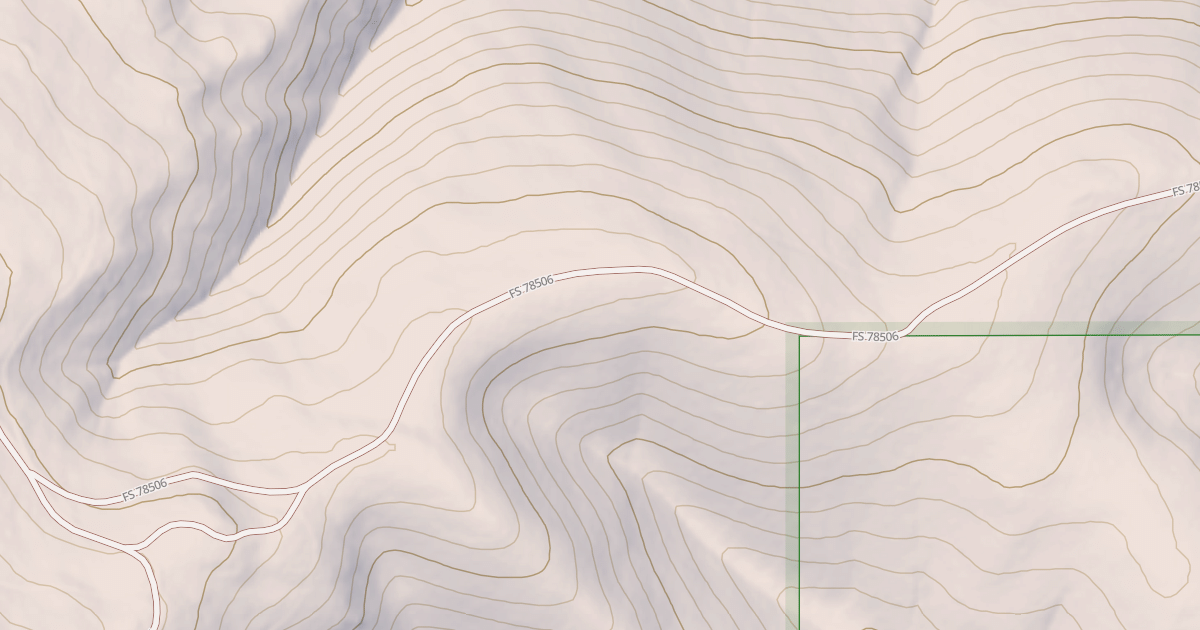 Map preview of USFS National Forest System Roads {A792B063-51AC-4838-903B-D4CA84DCE8F0}