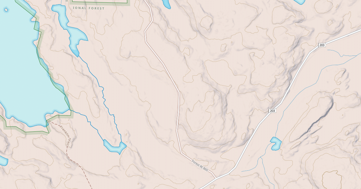 Map preview of EAST FRANKLIN LAKE