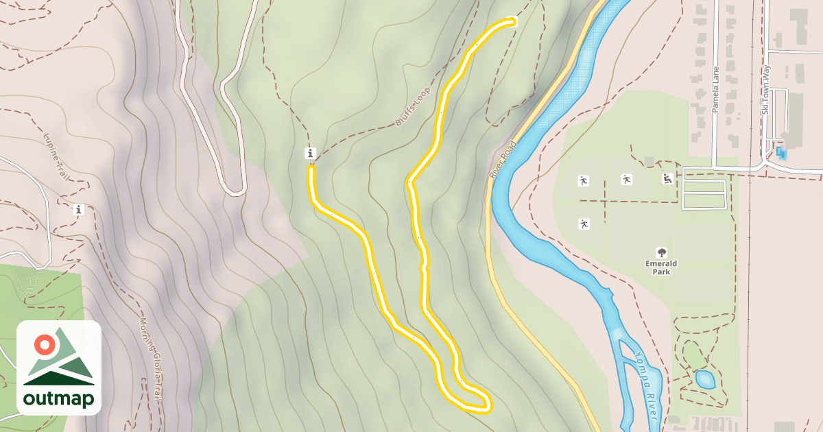 Map of Bluffs Loop Trail