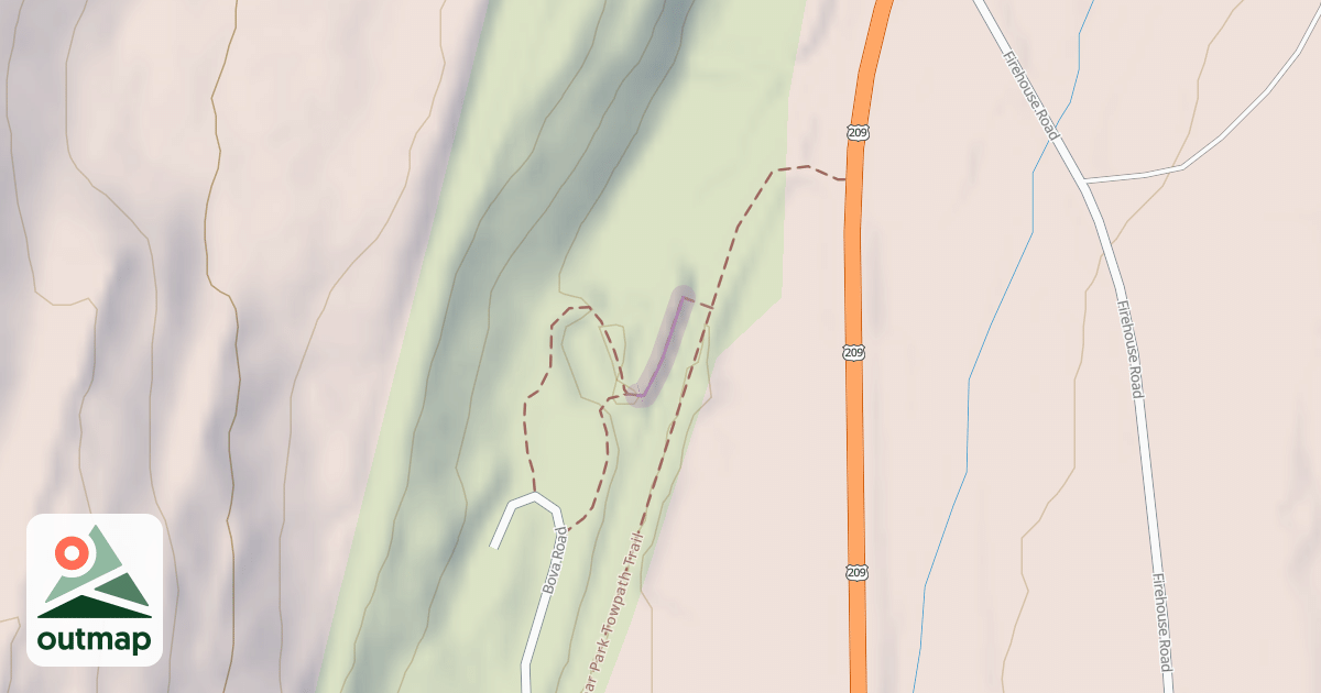 Map of D&H Canal Linear Park Towpath Trail