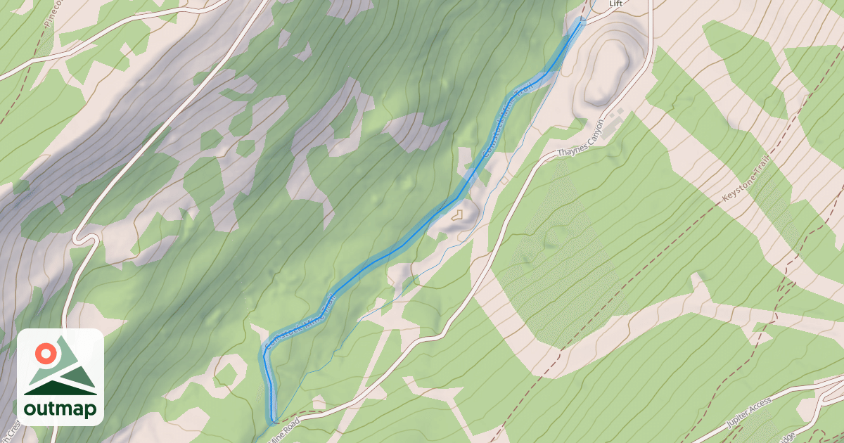 Map of Comstock Mine Trail