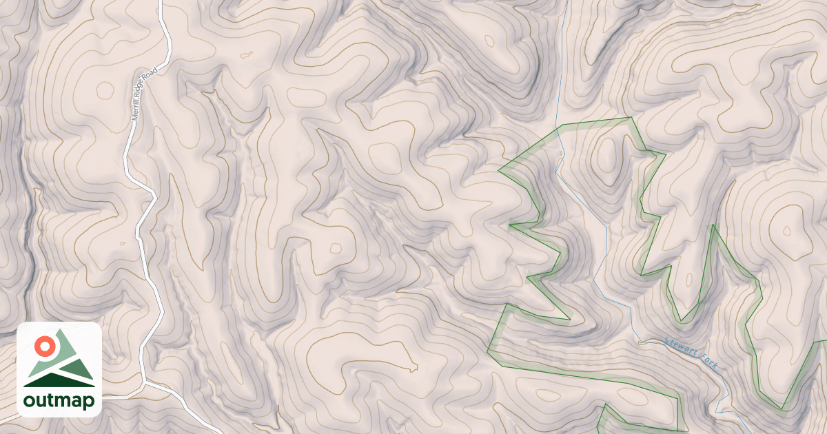 Map of STEWART FORK