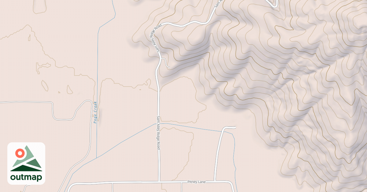 Map of SAM ALLEY RIDGE