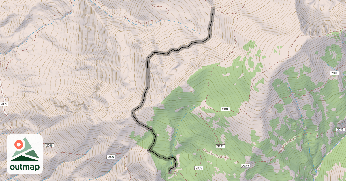 Map of Hidden Forest Trail