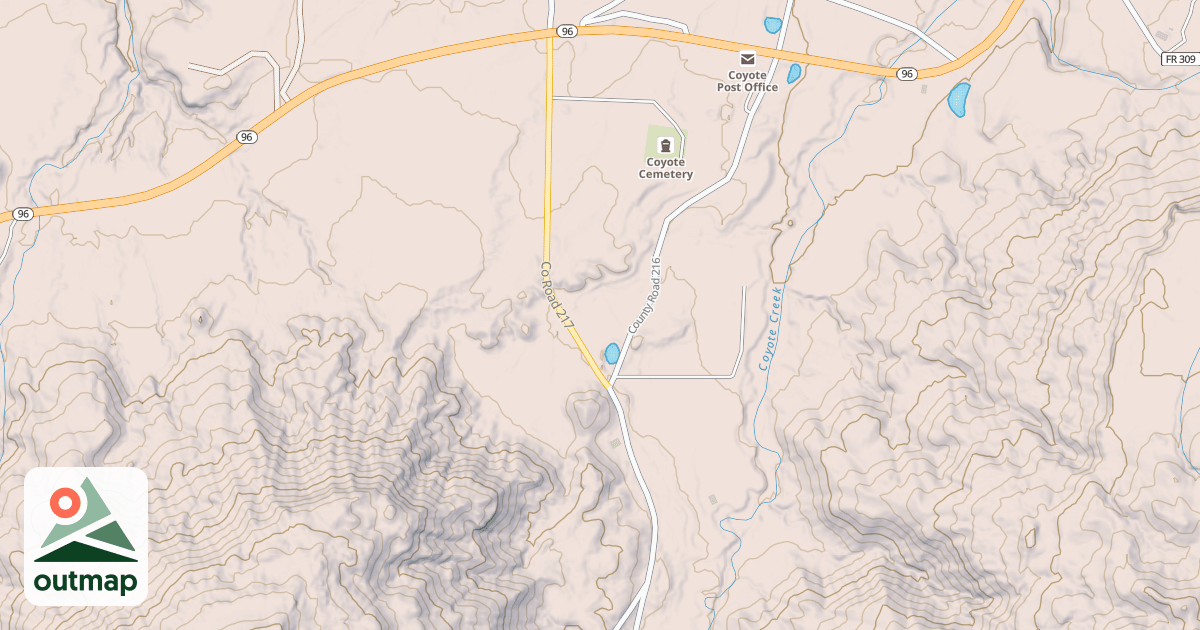 Map of COYOTE CANYON