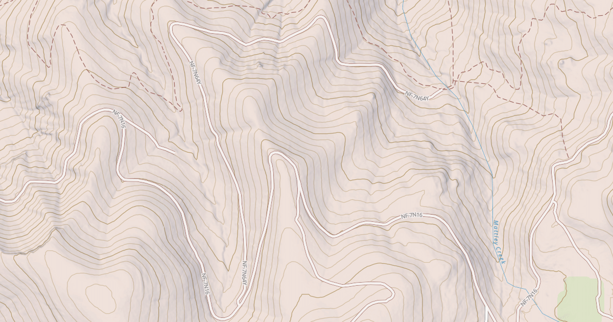 Map preview of USFS National Forest System Roads {3F23AC7D-67A5-414A-A4E8-A6FDF389BCD5}