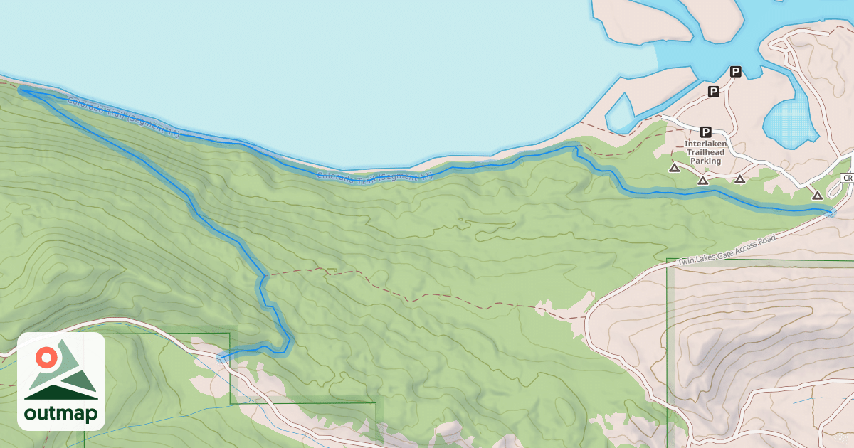Map of Colorado Trail (Segment 11)