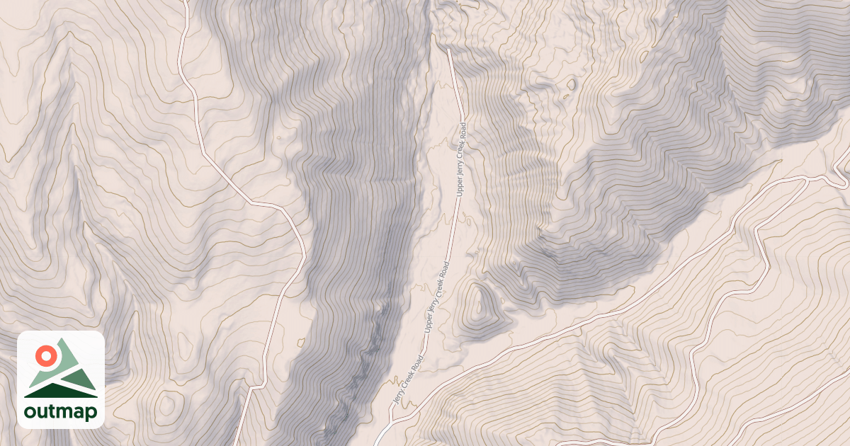 Map of JERRY CREEK TRAILHEAD