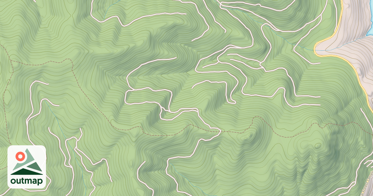 Map of ALEXANDER MOUNTAIN