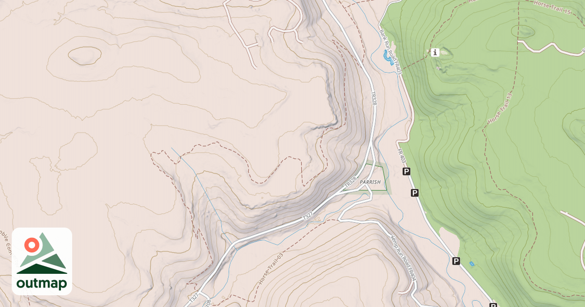Map of Allegheny Snowmobile Loop