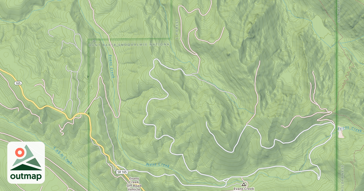 Map of POCH PEAK