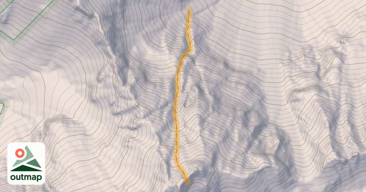 Map of Gnar Couloir