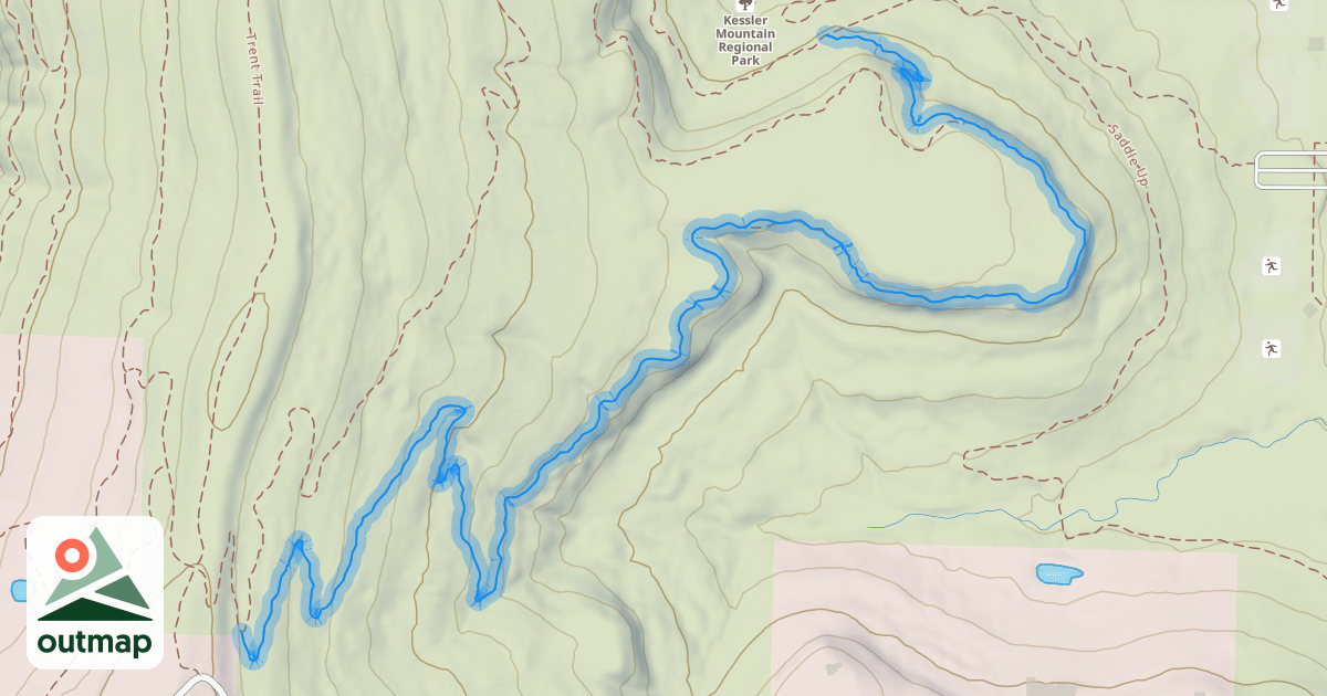 Map of Chinkapin Oak Trail