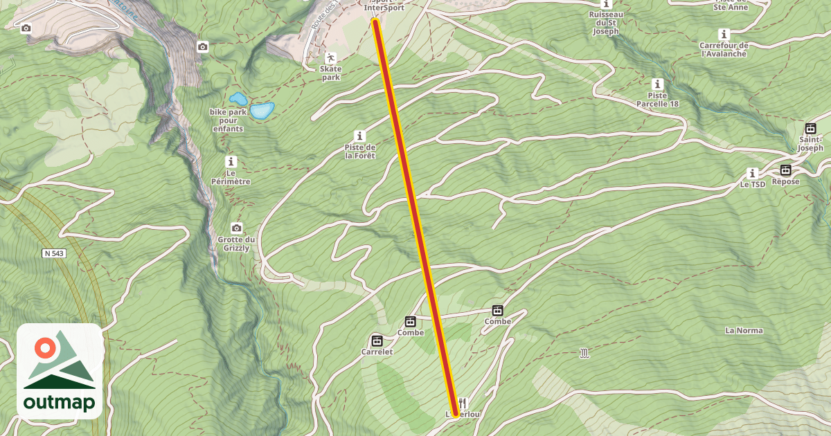 Map of Mélézet