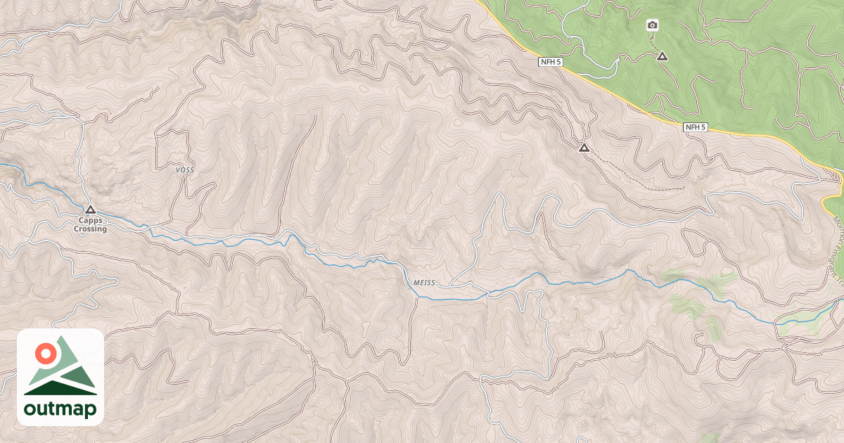 Map of CAPPS RESERVOIR