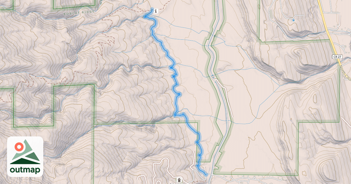 Map of Eden Valley Spur Trail