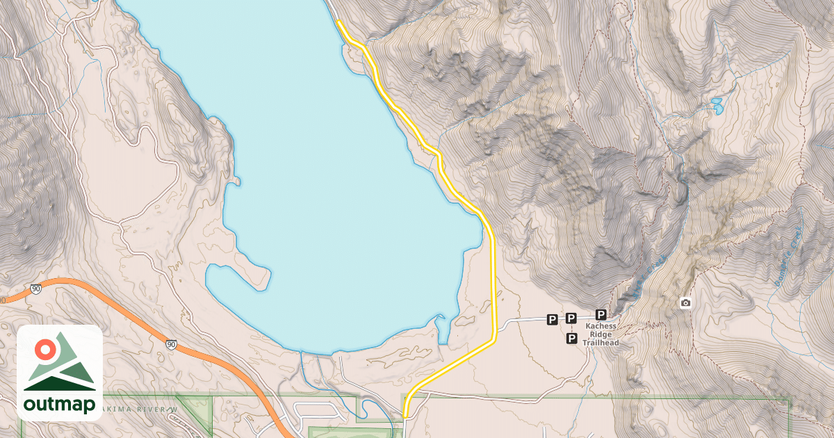 Map of National Forest Development Road 4818