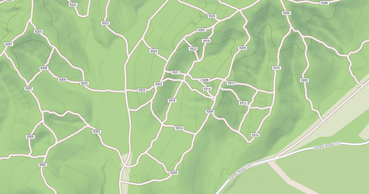 Map preview of USFS Motor Vehicle Use Map Trails 19697