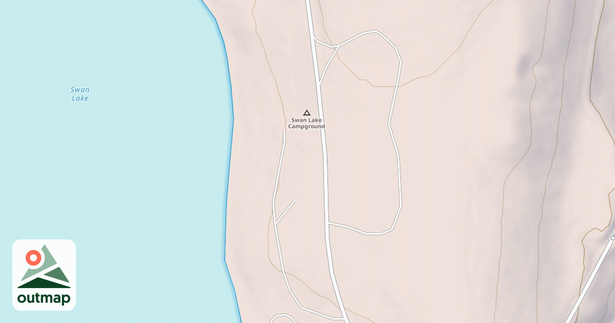 Map of SWAN LAKE CAMPGROUND