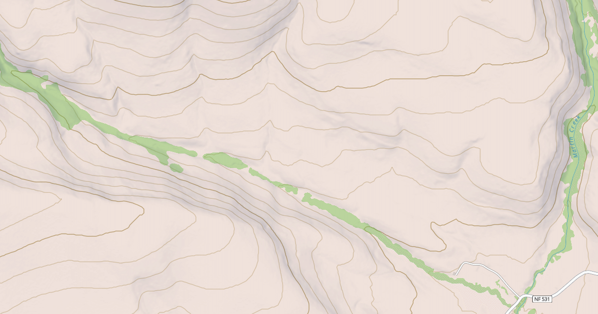 Map preview of N. FORK LITTLE HUMBOLDT
