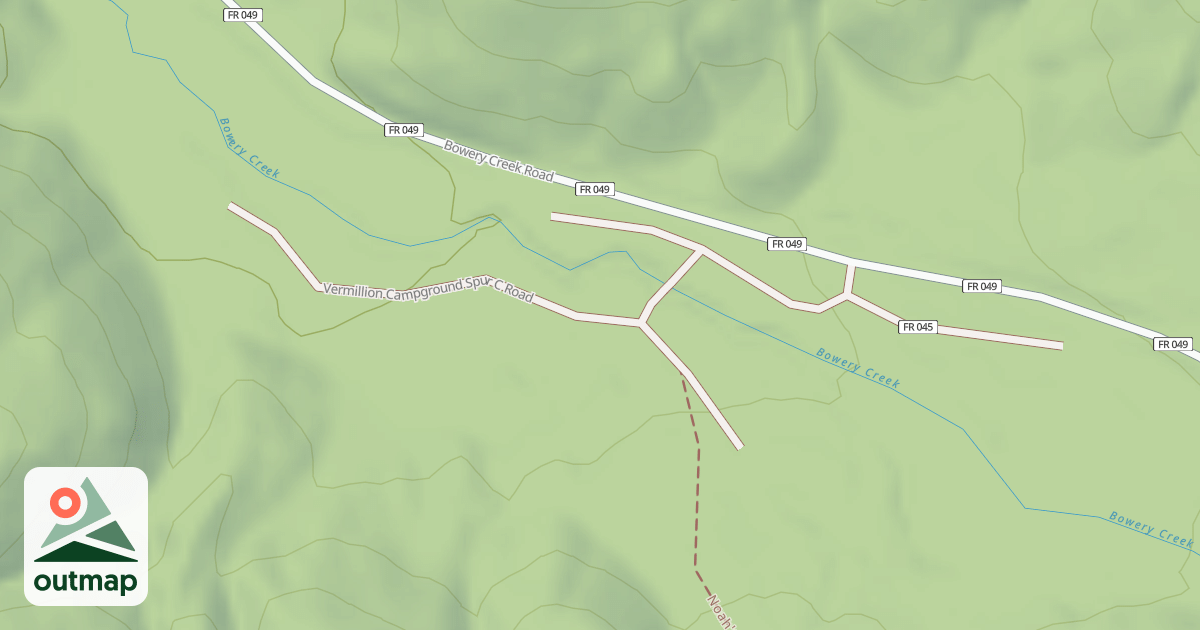 Map of VERMILLION CG SPUR C