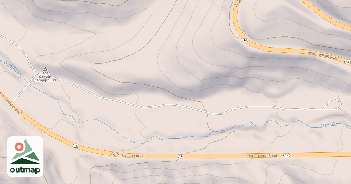 Map of CEDAR CANYON C G