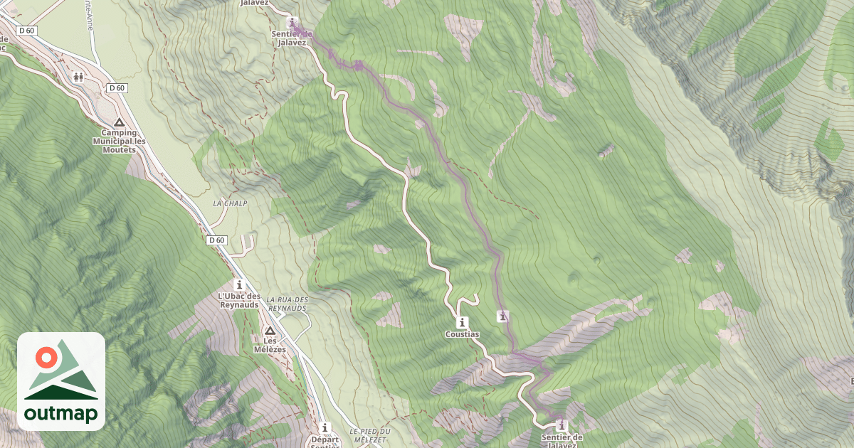 Map of Sentier de Jalavez