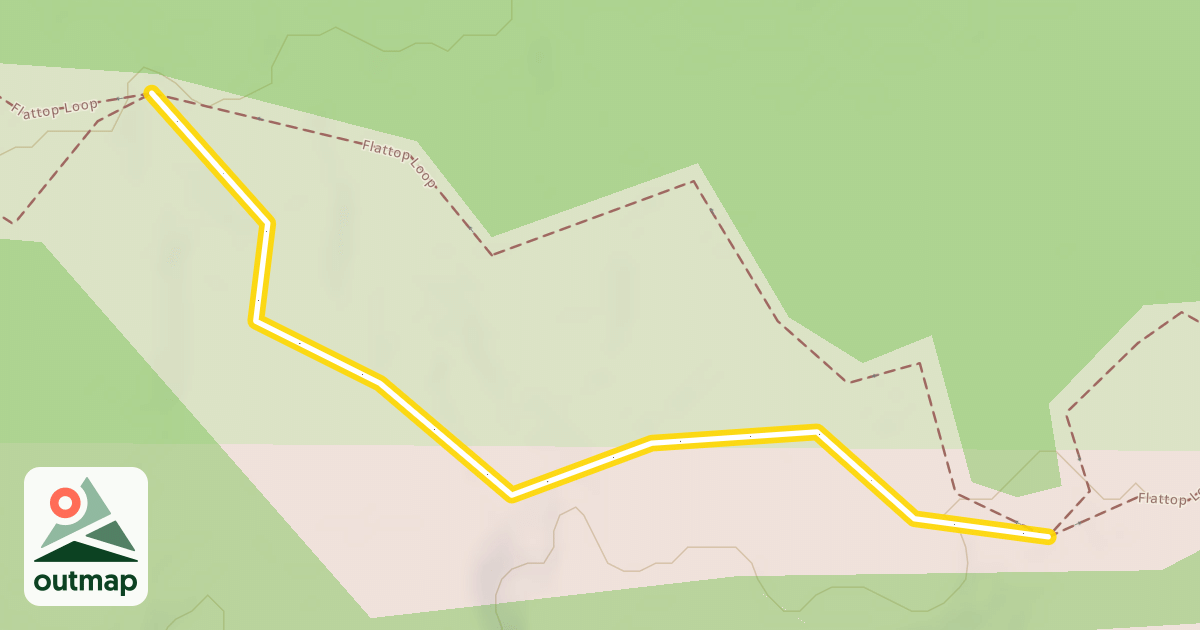 Map of Flattop Loop