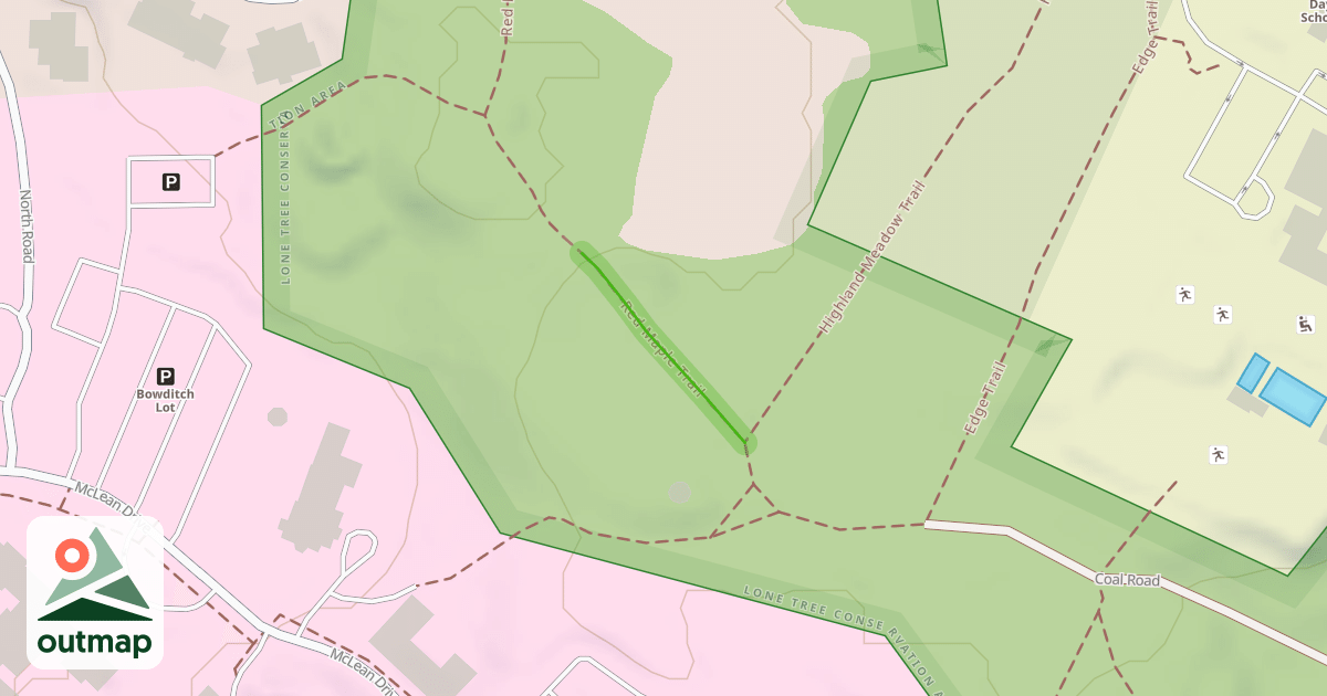 Map of Red Maple Trail