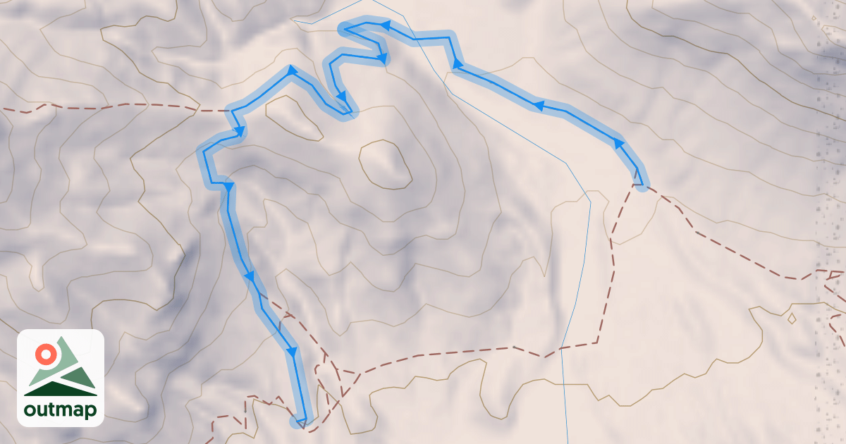 Map of Coyote Canyon (Difficult)