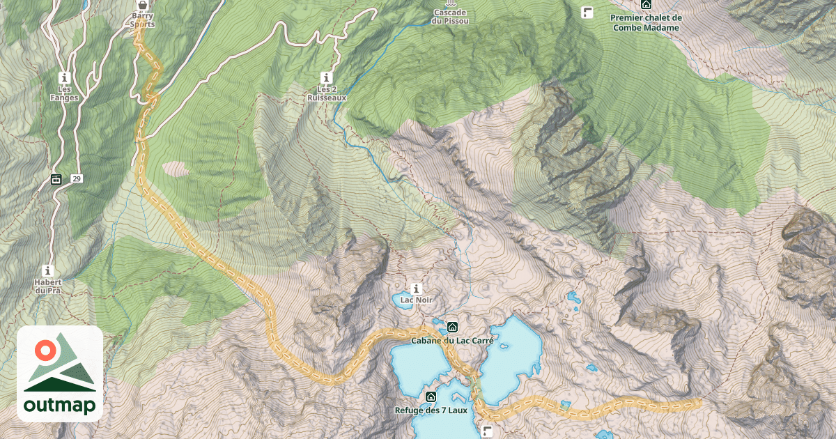 Map of Col de Mouchillon — Le Pleynet