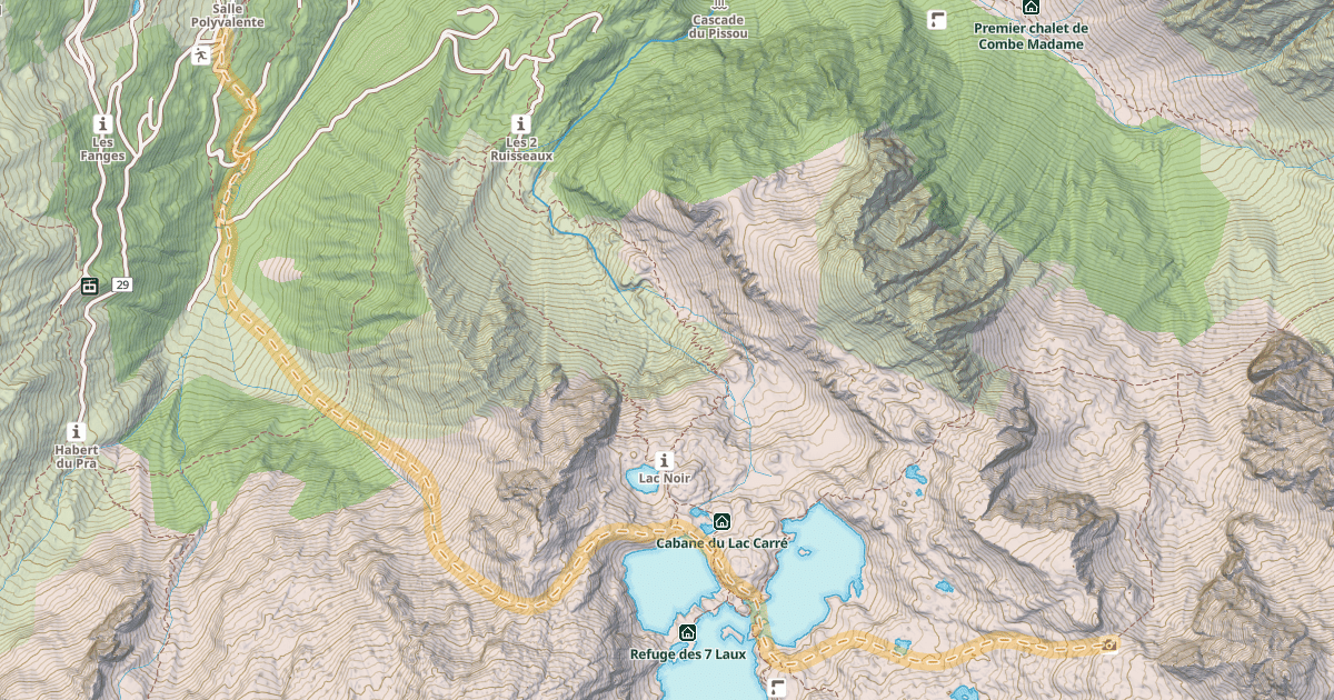 Map preview of Col de Mouchillon — Le Pleynet
