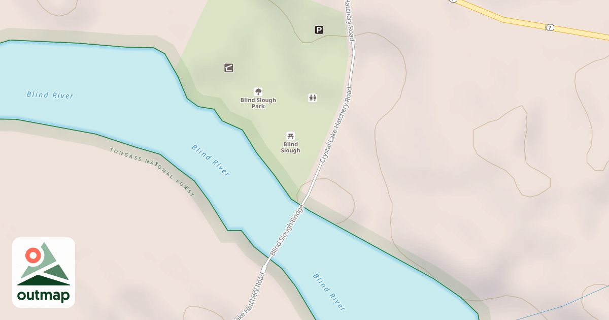 Map of BLIND SLOUGH PICNIC BOAT RAMP
