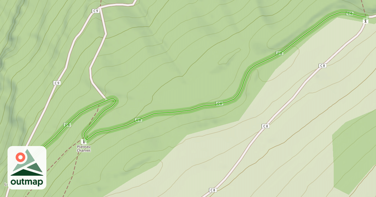 Map of Voie Communale d'Engins à Saint-Nizier-du-Moucherotte